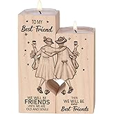 Candle Holder for Friend - Gifts for Friends,Women Female Girl Friends Personalized Custom Friendship Birthday Gift,Best Women Gift Idea for Christmas Thanksgiving