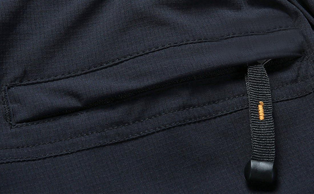 TBMPOY Men's Outdoor Quick-Dry Lightweight Waterproof Hiking Mountain Pants with Belt : Clothing