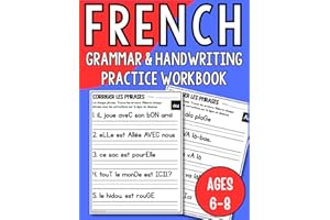French Grammar & Handwriting Practice Workbook: French Phonics for Kids - Grade One Writing