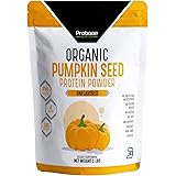 Probase Nutrition Organic Pumpkin Seed Protein Powder, Plant Based, Vegan, Unflavored, Unsweetened, No Added Sugar, Gluten & 