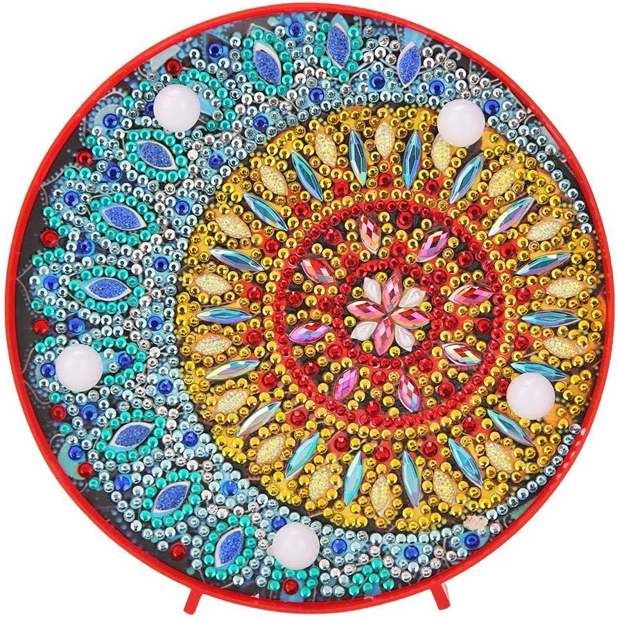 Diamond Painting Decoration Night Party Lights DIY Special Full Drill LED Diamond Painting Light Sun Cross Stitch Lamps