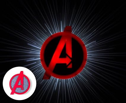 3DLightFX Plastic and Metal Avengers Logo (23.08 cm x 7.89 cm x 24.99 cm)