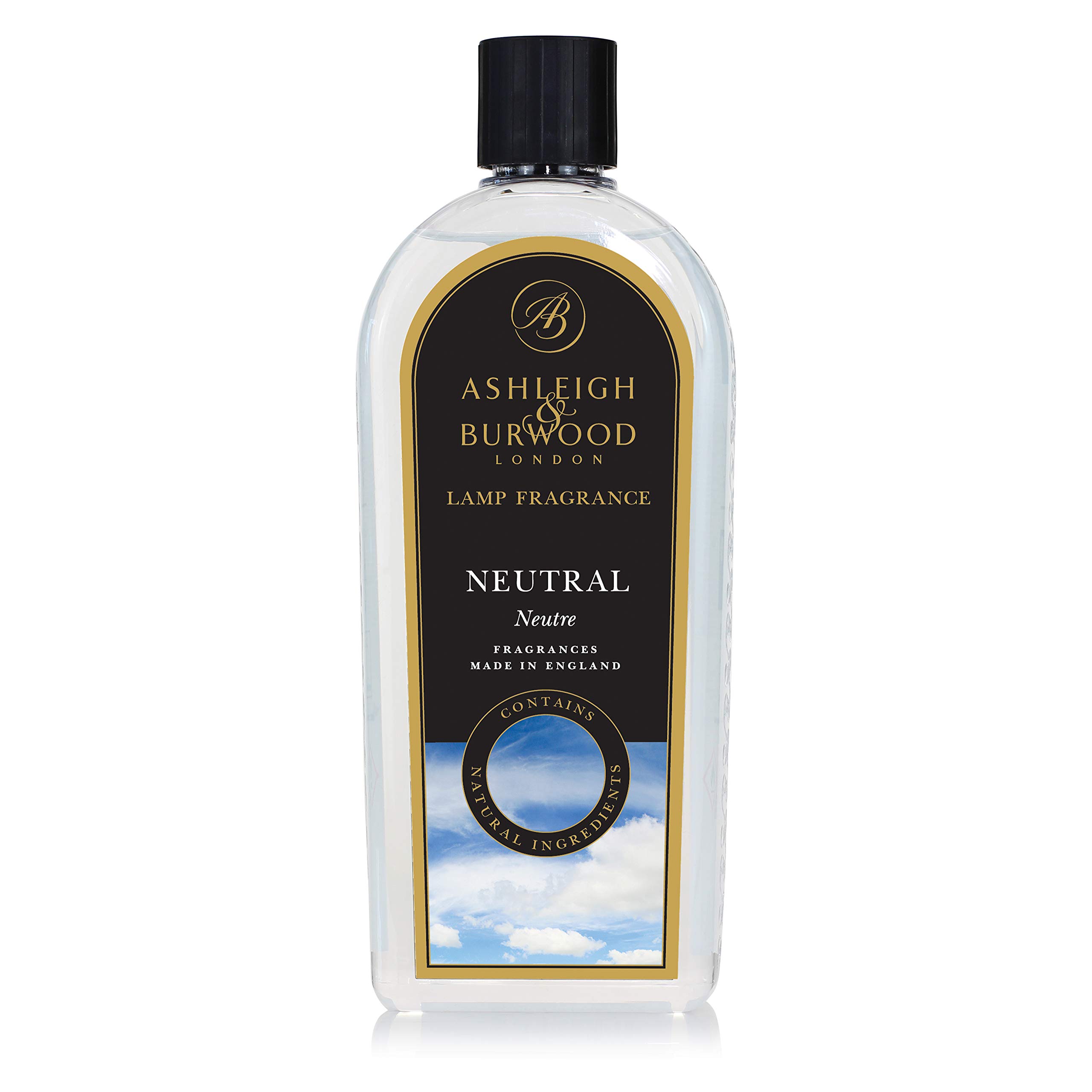 Ashleigh & Burwood - Lamp Fragrance 1000 ml / 1 L Neutral - Odour Neutralising, Fresh & Natural Scent - 40 Hour Burn Time - Ideal for Small Rooms, Diluting Strong Fragrances