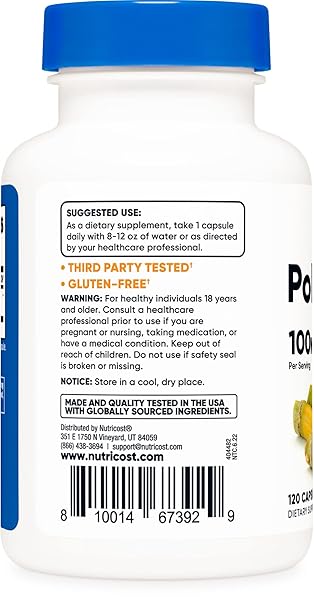NUTRICOST POLICOSANOL 100MG, 120 CAPSULES – GLUTEN FREE, NON-GMO, AND VEGETARIAN FRIENDLY