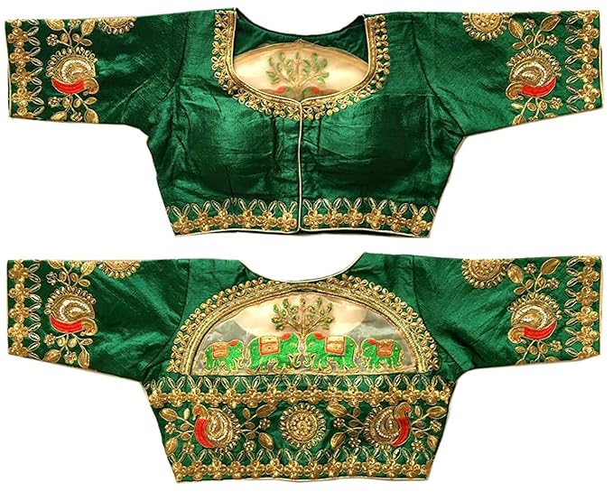 Women's Pink Colour Deep Neck Readymade Blouse For Saree and Lehenga Choli