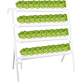 LAPOND Hydroponics Growing System Kit 36 Plant Sites Food-Grade PVC-U Pipes Hydroponic Grow Kit Gardening System for Vegetables,Fruits,Herb