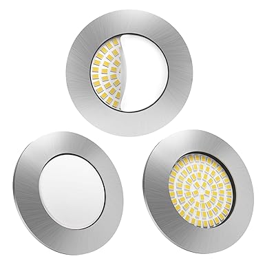 LED Einbaustrahler 3er Set von Scandinavian home | LED Spot Deckeneinbauleuchte ultra flach Badezimmer geeignet | 5W 500lm 30