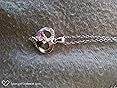 CDE Collana Argento 925 Donna, Collana Cuore Birthstone Necklace, Regalo Gioielli Donna per