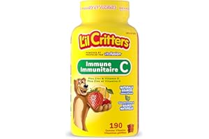 L'il Critters Immune C Chrildren's Gummy Vitamin - Helps Maintain Immune Function, Naturally Sourced Fruit Flavours, 3 Month 