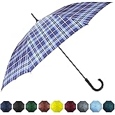 SoulRain 50 Inch Large Stick Umbrella Windproof Automatic Open Oversized J Handle Umbrellas for Men and Women Unbreakable Strong Travel Golf Umbrella