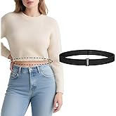 WOWOGO 2 Pack Crop Shirt Tuck Band for Women,Adjustable Elastic Tuck Waist Belt for Tucking Sweater Top