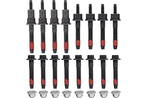 NewYall 4.7L Exhaust Manifold Stud Bolt Nut Kit for Chrysler Aspen 2007-2009, Dodge Dakota 2000-2007, Ram 1500 2002-2008, Durango 2000-2009, Jeep Commander 2006-2010, Grand Cherokee 1999-2009
