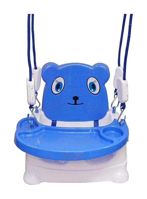 blue baby swing chair