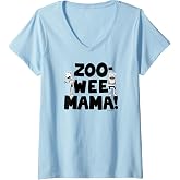 Womens Diary of a Wimpy Kid Zoo Wee Mama! V-Neck T-Shirt