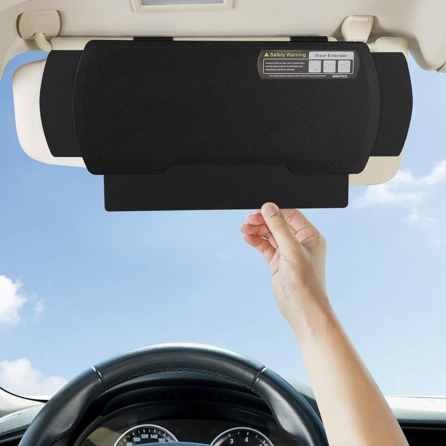 thumbnail image 2 of Car Visor Extender Sun Blocker MAGTSMEI Upgraded Car Sun 2 of 14