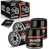 A-Premium 4-PC 10K Miles Protection Spin On Oil Filter Compatible with Ford & for Honda & Nissan & Hyundai & Subaru & Dodge &