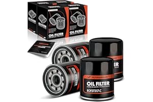 A-Premium 4-PC 10K Miles Protection Spin On Oil Filter Compatible with Ford & for Honda & Nissan & Hyundai & Subaru & Dodge &