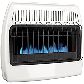 Dyna-Glo 30,000 BTU Liquid Propane Blue Flame Vent Free Wall Heater, White