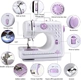 M MUNCASO Sewing Machine for Beginners 12 Stitch UK Plug Portable Mini view 2
