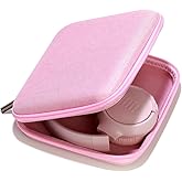 Ginsco Ultra-Slim Case Compatible with JBL Tune 510BT Bluetooth Headphones, with JBL Tune 520BT/670NC Live 460NC, Wireless On-Ear Headphones, Travel Carrying Headphone Case (Pink)