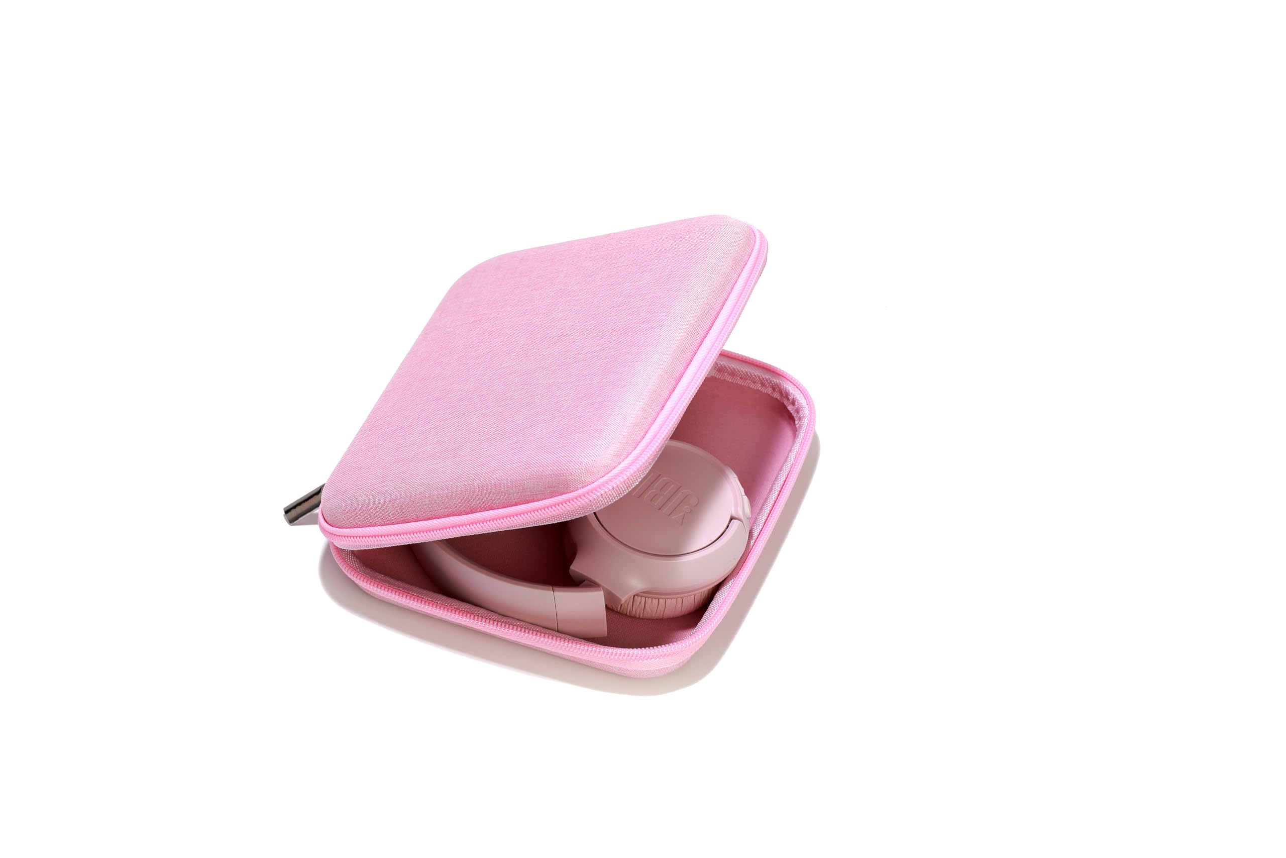 Photo 1 of Ginsco Ultra-Slim Case Compatible with JBL Tune 510BT Bluetooth Headphones, with JBL Tune 520BT/670NC Live 460NC, Wireless On-Ear Headphones, Travel Carrying Headphone Case (Light Pink)