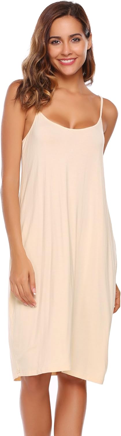 Zeagoo Women's Adjustable Spaghetti Strap Chiffon Ruffle Camisole Dress Extender at  Women’s Clothing store