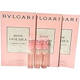 BVLGARI Sample Perfume Rose Goldea Blossom Delight EDP Spray Sample Vials1.5 ml / 0.05 Fl Oz Women Perfume (Pack of 3)