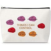 Appreciation Gifts for Psychotherapist Makeup Bag Mental Health Gifts for Women Cosmetic Bag Christmas Birthday Thank You Present for Therapist School Counselor Psychological Counselor Travel Pouch