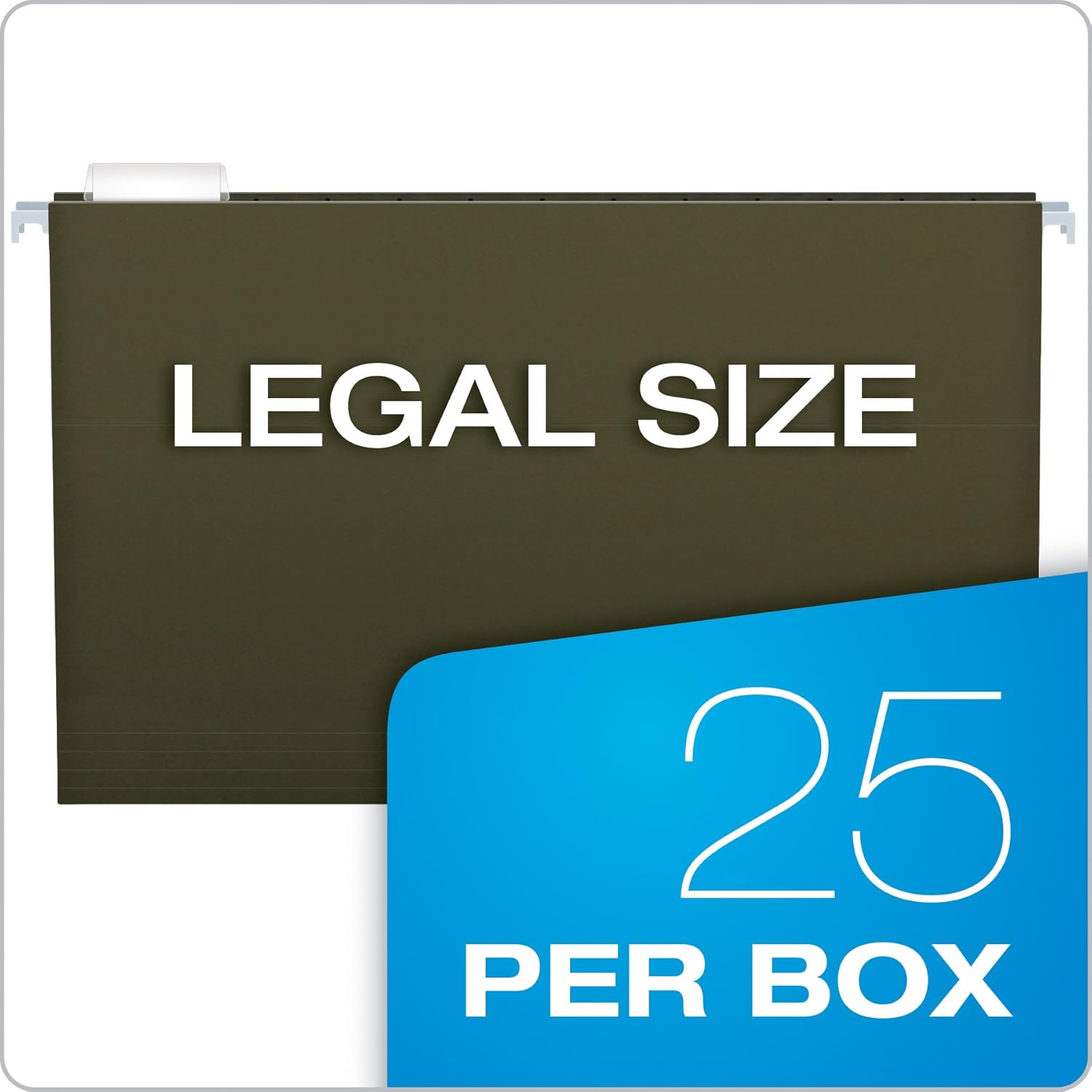 Pendaflex 04153X1 Reinforced 1" Extra Capacity Hanging Folders, Legal, Standard Green, Box of 25 (4153X1) : Hanging File Folders : Office Products
