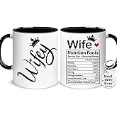Hyturtle Wife Coffee Mug 11oz Gift For Women - Wife Nutrition Cup - Gifts For Wife from Husband - Birthday Gifts For Wife - Romantic Anniversary Wife Gift, Wedding Valentines Christmas Mother's Day