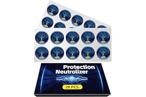 HOQIOE 20 Pcs Phone Protection Stickers Neutralizers for Smart Phones/Tablets/Laptops/Computer/WiFi/Priner/TV Electronic Devices Blockers Blue