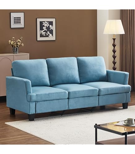 TiramisuBest Mid-Century Modern Loveseat Sofa, 2-Seater With