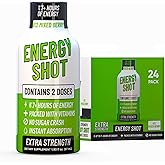 B12 Mixed Berry Extra Strength Energy Shot 24 pk – 260mg Natural Caffeine B12 B6 – Energy & Vitality Support – 2 Servings Sugar Free Zero Calorie Green Tea B-Vitamins Electrolytes Vegan – 1.93 fl oz