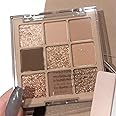 Okerker Nude Gold Eyeshadow Palette, Matte Shimmer Glitter Eye Shadow forMakeup Palettes, Naked Neutral Brown Eyeshadow Makeup Pallet For Women, Highly Pigmented Long Lasting Waterproof Blendable