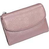 Unisex Pebble Leather Wallet, 5.3In Short Genuine Leather Coin Card Holder, Unisex Clutch Bags, Can Hold Coins, Id Cards