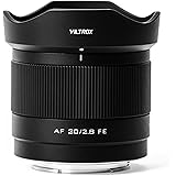 VILTROX 20mm f2.8 FE, 20mm f/2.8 e-Mount Full Frame AF Lens for Sony e Mount, Prime Wide Angle Lens for Sony e Mount a7cr a7c