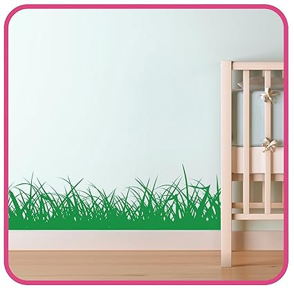 Grass Border Wall Sticker Kids Bedroom Nursery 8 Metres Childrens Wall Sticker Decals
