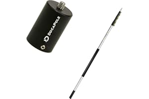 DOCAZOO DOCA Camera Pole – Extension Pole + Camera Adapter for GoPro up to 36+ Ft Reach, Camera or Video Camera, Provides Reach for Aerial Photography and Videography - 7-30 Ft Pole with Adapter