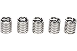SYH&AQYE 20Pcs 304 Stainless Steel Wire Inserts Screws Sleeve Assortment Kit, M12 x 1.25 Wire Thread Inserts Steel Sheath, Helicoil Type Thread Repair Conversion Sleeve (2D)