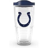 Tervis Made in USA Double Walled NFL Indianapolis Colts Insulated Tumbler Cup Keeps Drinks Cold & Hot, 24oz, Primary Logo