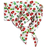 IVICOO Bandana,Bandanas for Women,Red Bandana Scarf,21'' X 21'' Soft Comfort Fabric Cherry Bandanas