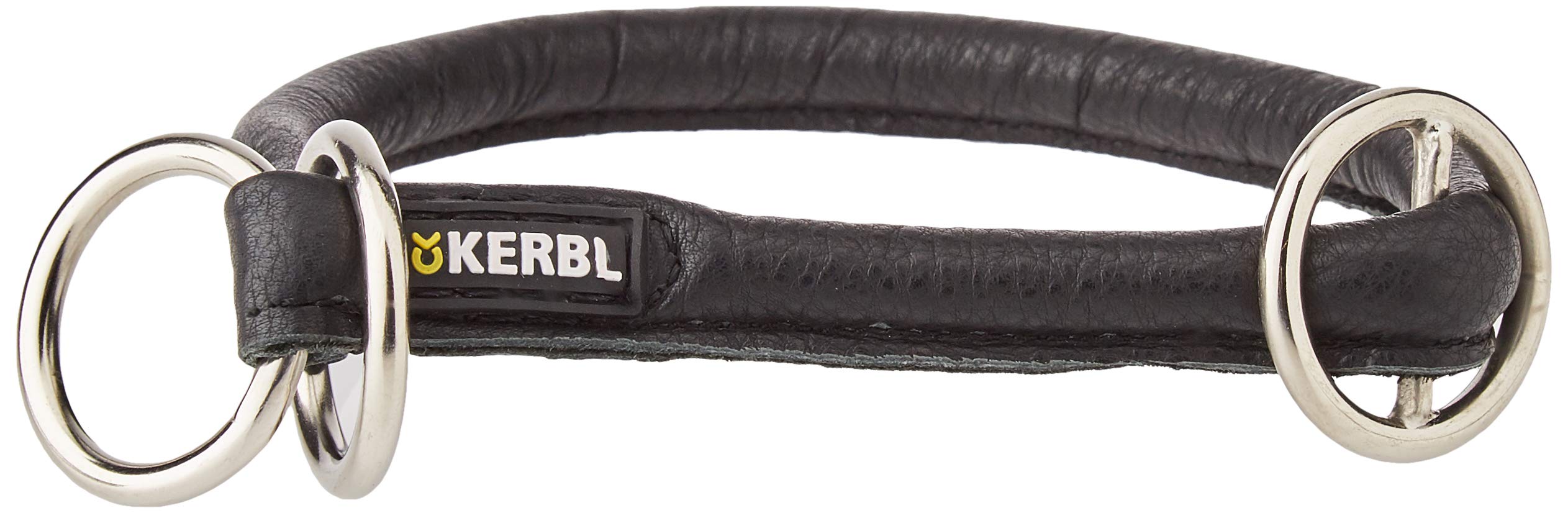 Kerbl Roma Round-Leather Choker, 45 cm, Black