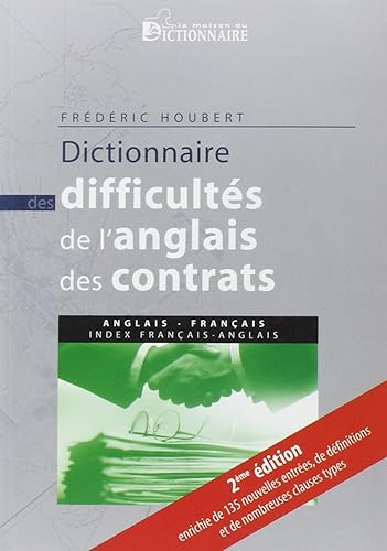 Download Dictionnaire des difficultés de l'anglais des contrats: anglais-français avec index français-anglais PDF