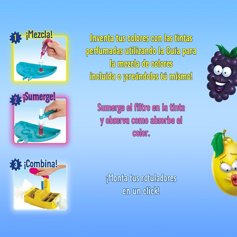 - Laboratorio de Rotuladores Olorosos Neón, Crea tus Propios Rotuladores Perfumados con Colores Neón, Actividad Creativa y Regalo para Niños, a Partir de 6 Años (Versión en español)