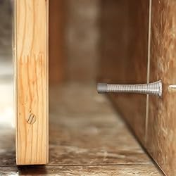 Spring Door Stop Wall Protector with Rubber