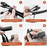 shinfly Cable Tidy Sleeve 13 mm Self-Closing 10 m Cable Management view 8