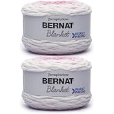 Bernat Blanket Perfect Phasing Soft Crochet Yarn, Petal 2-Pack | #6 Super Bulky Yarn, 100% Polyester, Soft Crochet Yarn for Blankets, Knitting &amp; DIY Crafts, 220yds, 300g/10.56oz per skein