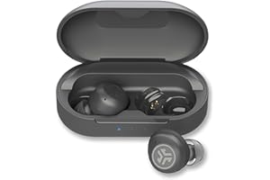 JLab Hear OTC Hearing Aid & Earbuds, Graphite, Traditional Earbud Fit, Four Preset Hearing Modes, In-Ear Detection and Built-in Feedback Suppression, Independent Volume Control and Touch Controls