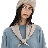 ACUSHLA 100% Merino Wool Triangle Scarf for Women Winter Neck Gaiter Warmer Knit Hooded Scarf Soft Warm Neck Wrap
