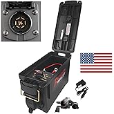 Innovative Products of America Light Ranger MUTT: USA Made Universal Portable and Water-Resistant Trailer Light Tester with 7-Way Spade Pin Style with Adapter